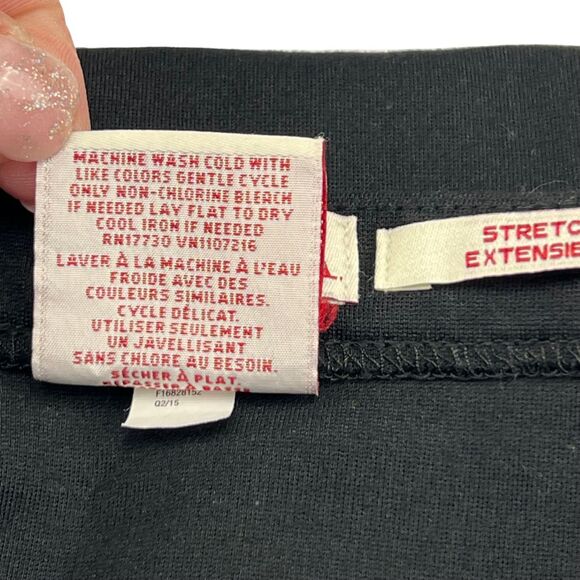 Merona Skirt 10 Black Flared Mini Skater Style A Line Party Classic Flirty Skirt - Picture 9 of 10